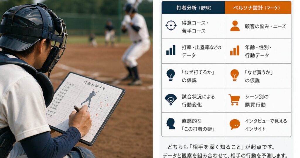 打者分析とペルソナ設計の共通点